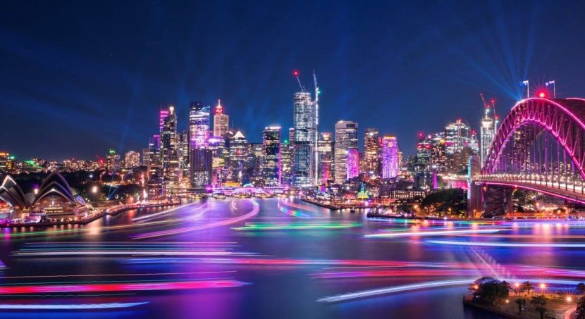 home sydney harbour bridge opera house and cbd night vivid 1