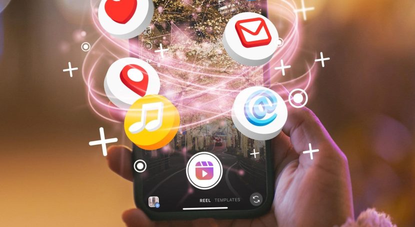 hand holding smartphone social media concept scaled 1